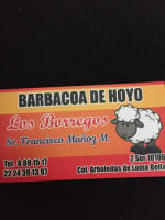Barbacoa De Hoyo Los Borregos menu