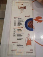 Taquería De La Unión menu