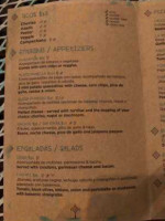 La Rana Vegana menu