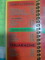 Pinooohcho menu