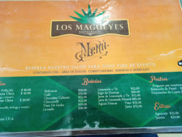 Magueyes menu