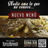 Tony Roma's - Torreon menu