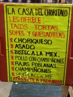 La Casa Del Choritaco food