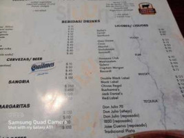 Del Sur Parrilla Argentina menu