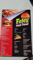 Fefey Fast Food menu