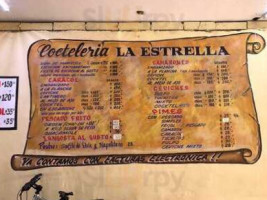 Cocteleria La Estrella menu