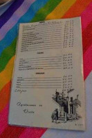 El Claustro menu