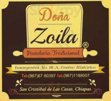 Dona Zoila "Pasteleria Tradicional" menu