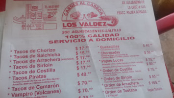 Carnes Al Carbon Los Valdez Ags food