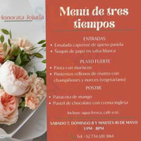 Honorata menu