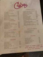 La Casona menu