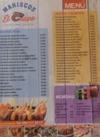 Mariscos El Chapo Coronel, México menu