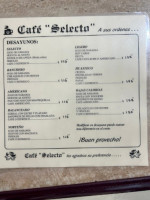 Café Selecto food