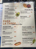 Aroma A Pan menu
