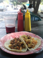 Tacos De Guisado Y Chilaquiles food