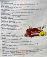 Balboa Pizzeria Condesa, México menu