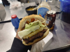 El Guero Burger Al Carbon food