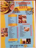 Taco Maya, México menu