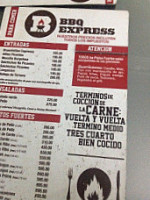 Bbq Express menu