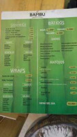 Bambu menu