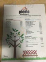 Picnic menu