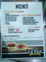 Torteria La Paz food