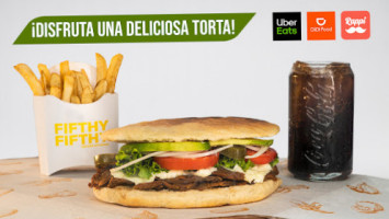 Tortas Fifthy Fifthy inside