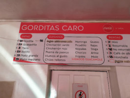 Gorditas Caro food