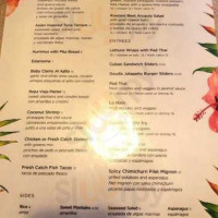 Roots Restaurant Bar menu