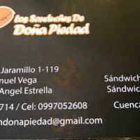 Los Sanduches De Doña Piedad food