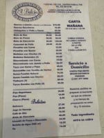 El Balcon menu
