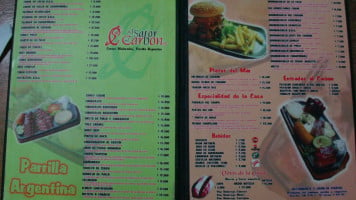 Al Sabor Del Carbon menu