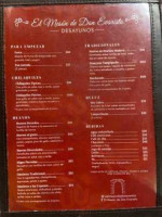 El Meson De Don Evaristo menu
