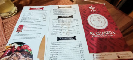 El Charrua. menu