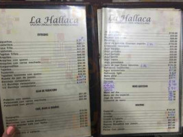 La Hallaca menu