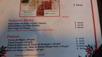 Mesón Del Toreo (gaona) menu