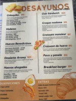 Aroma A Pan menu