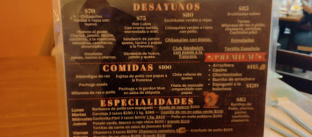 El Burrito Feliz menu