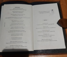 Soñé Contigo menu