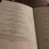 Antigua Contemporanea Cafe menu