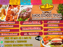 Rancho Escondido Temoaya food