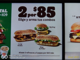 Burger King Cordilleras food