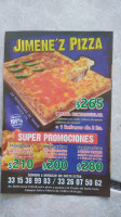 Jiménez Pizzas food