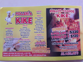 Pollos Asados Kike menu