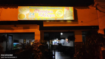 Chingua y Arepa food
