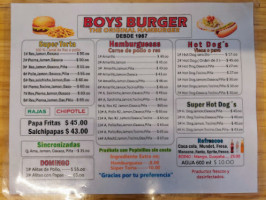 Boys Burger inside