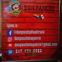 Don Pancho Taqueria menu