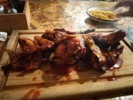 Rooster Ribs Bbq food