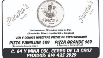 Panchos Pizzas food