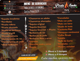 Picaña Smoke Charly Espadas Brasileñas Y Algo Más menu